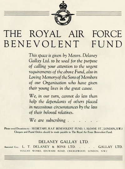 The Royal Air Force Benevolent Fund by Unbekannt