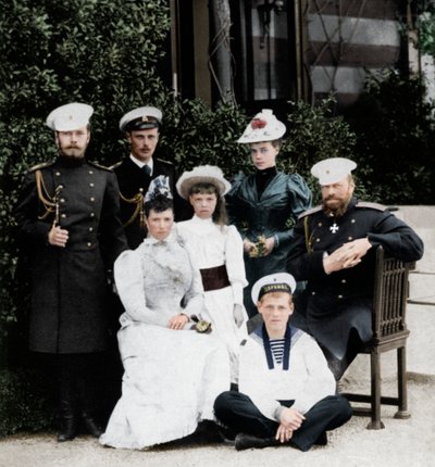 The Russian Imperial Family by Unbekannt