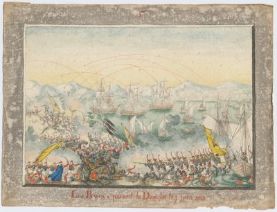 The Russians crossed the Danube in 1828 by Unbekannt