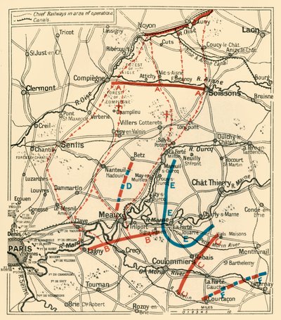 The Second Phase of the Great Retreat, 1914, c1920 by Unbekannt