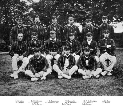 The South African Cricket Team of 1912 by Unbekannt
