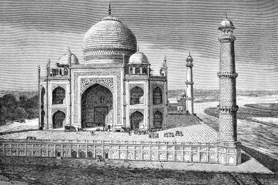 The Taj Mahal, Agra, India by Unbekannt