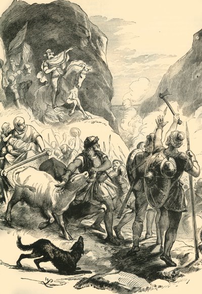 The Teutons on the March by Unbekannt