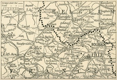 The Theatre of War in Flanders, 1914, c1920 by Unbekannt