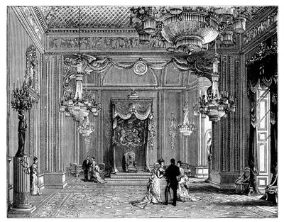 The Throne Room, Buckingham Palace by Unbekannt