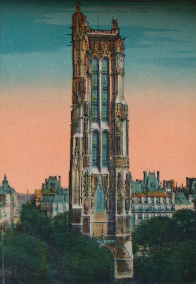 The Tour Saint-Jacques, Paris, c1920 by Unbekannt