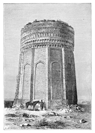 The Tower of Meimandan, Persia (Iran), 1895 by Unbekannt