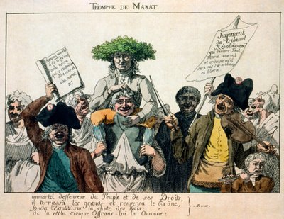 The Triumph of Marat by Unbekannt