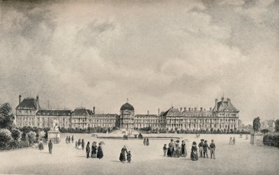 The Tuileries Palace from the Gardens by Unbekannt