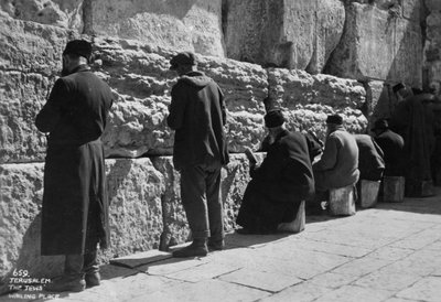 The Wailing Wall, Jerusalem by Unbekannt