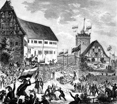The Wartburg Festival on 12 June 1848 by Unbekannt