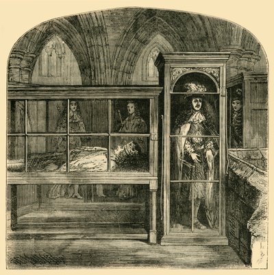 The Wax Figures in Westminster Abbey, 1881 by Unbekannt