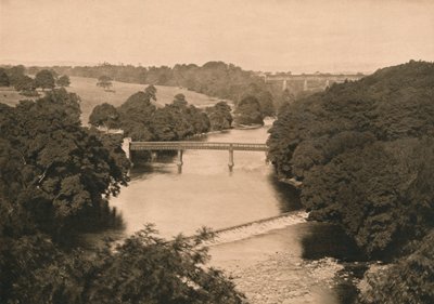 The Weir Below Barnard Castle by Unbekannt