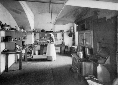 The White House kitchen, Washington DC, USA, 1908 by Unbekannt