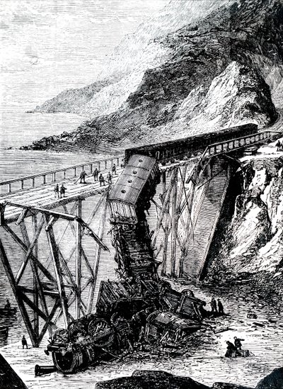 The Aftermath of a Major Train Accident by Unbekannt