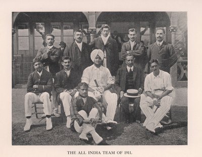 The All-India Cricket Team of 1911-1912 by Unbekannt