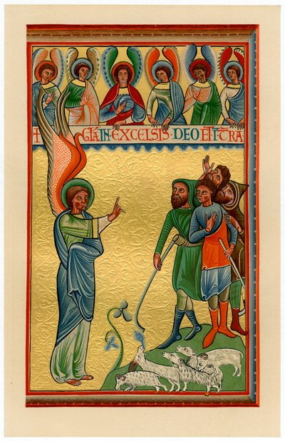 The Angel and the Shepherds by Unbekannt