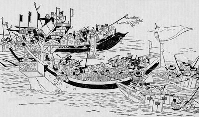 The attempted Mongol invasion of Japan by Unbekannt