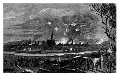 The bombardment of Strasburg, France, 1875 by Unbekannt