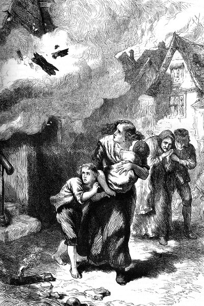 The Burning of Norfolk, Virginia by Unbekannt