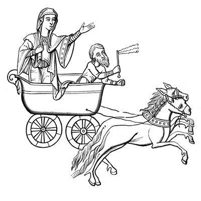 The Carruca, 9th Century by Unbekannt