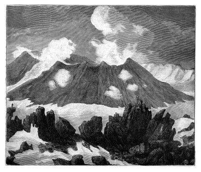 The crater of the volcano Hekla, Iceland, c1890 by Unbekannt
