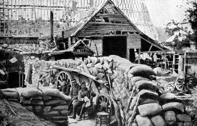 The Defences of Carency, France by Unbekannt