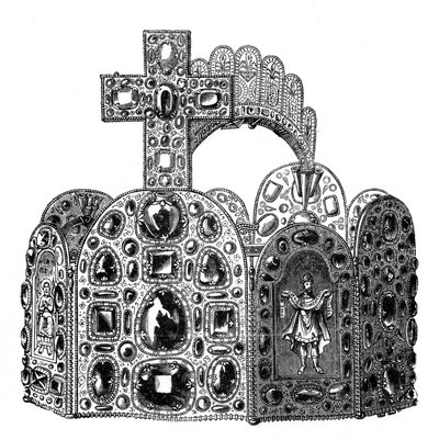 The diadem of Charlemagne, c8th century, 1870 by Unbekannt