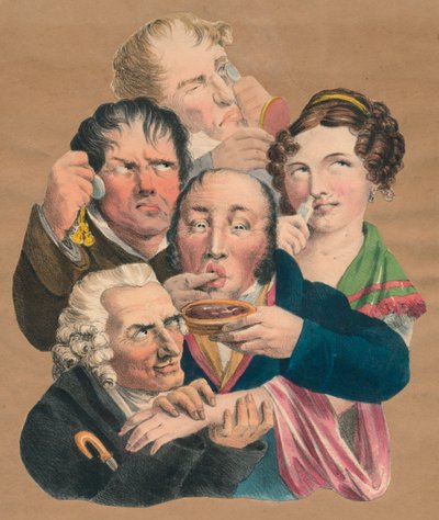 The five senses, late 18th-early 19th century by Unbekannt