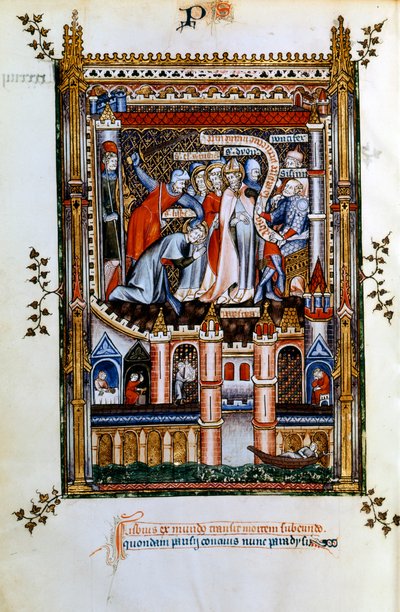 The Martyrdom of Lisbius, 1317 by Unbekannt