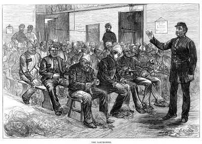 The Oakum-Shed, Clerkenwell Prison, London, 1874 by Unbekannt