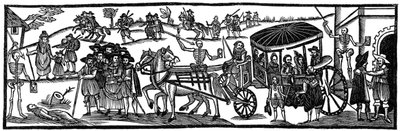 The plague: flight to the country by Unbekannt