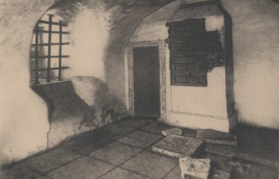 The Prison Cell in the Shlisselburg Fortress by Unbekannt