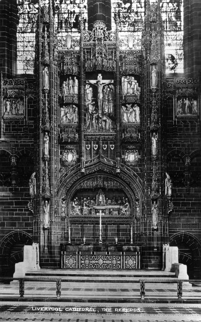The Reredos in Liverpool Cathedral, 20th Century by Unbekannt