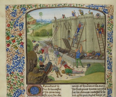 The siege of Brest, 1386, ca 1470-1475 by Unbekannt
