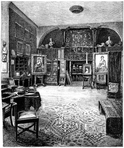 The Studio of Sir Frederic Leighton by Unbekannt