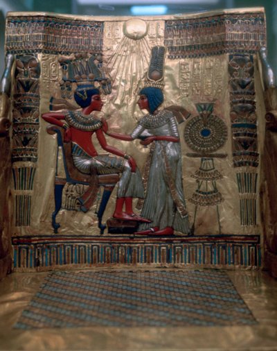 The Throne of Tutankhamun (detail) by Unbekannt
