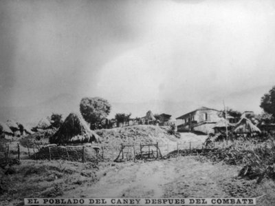 The Town of Caney after Combat by Unbekannt