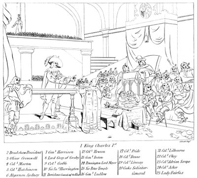 The trial of King Charles I by Unbekannt