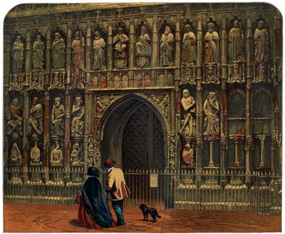 The west front, Exeter Cathedral, 19th century by Unbekannt