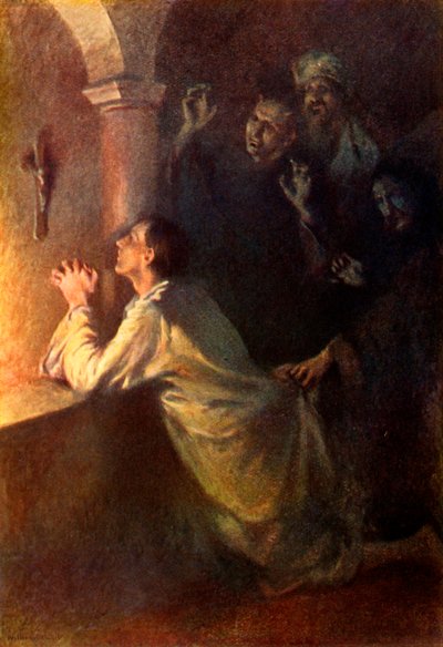 The Young Man Strove Earnestly in Prayer by Unbekannt