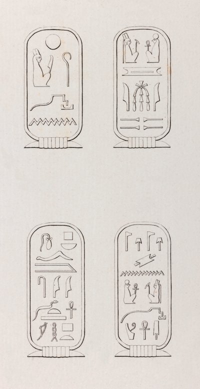 Thebes: Hieroglyphics, close up by Unbekannt