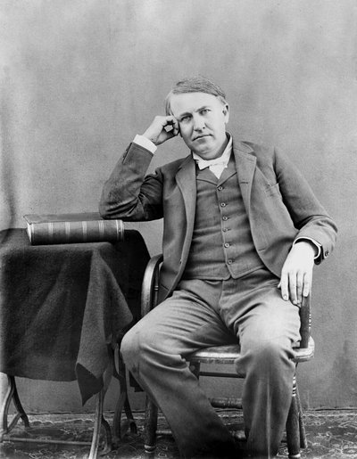 Thomas Edison, American inventor by Unbekannt
