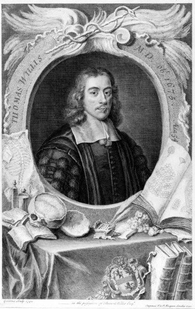 Thomas Willis, English physician, c 1660 by Unbekannt