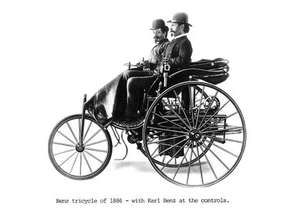 Three-wheeled Benz motor car, 1886 by Unbekannt