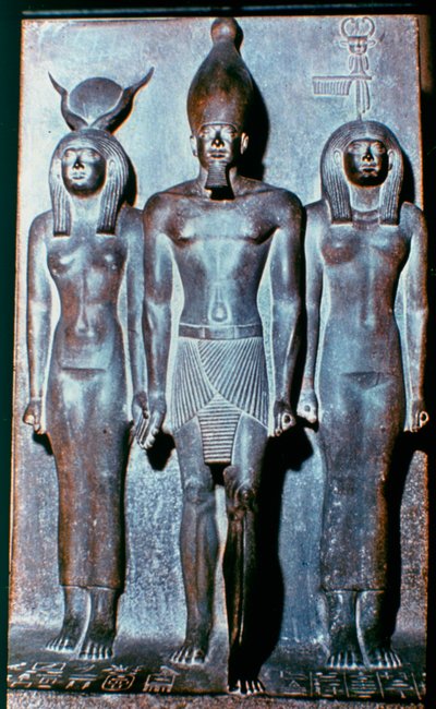 Three Egyptian Figures, Egypt by Unbekannt