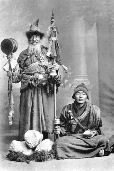 Tibetan Mendicants, c1910 by Unbekannt