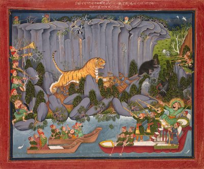 Tiger Hunt of Ram Singh II by Unbekannt