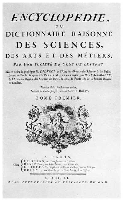 Title Page of Denis Diderot