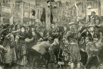 Titus Oates in the Pillory, 1685 by Unbekannt